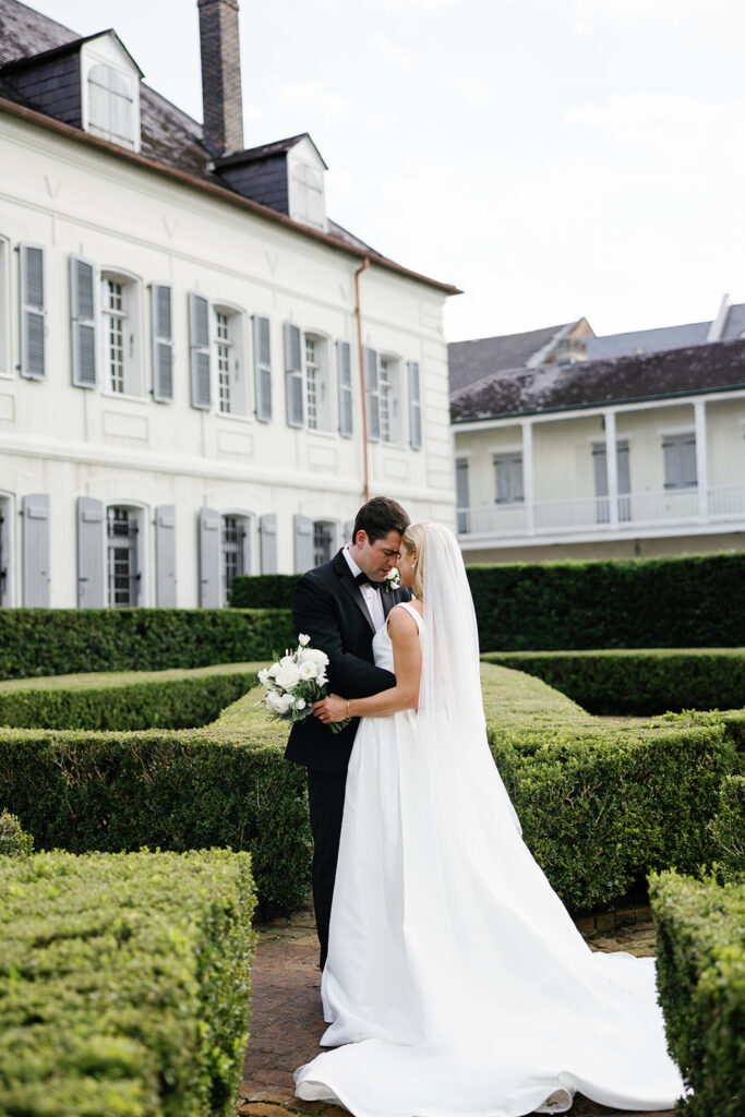 Old Ursuline New Orleans Wedding first look