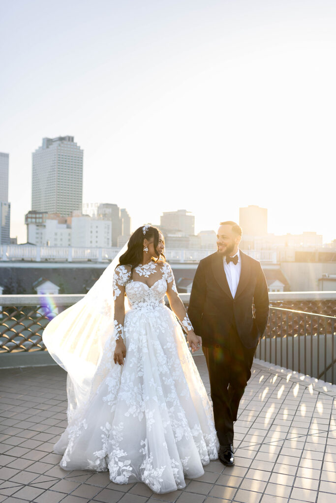 New Orleans wedding film photographer omni royal french quarter portraits