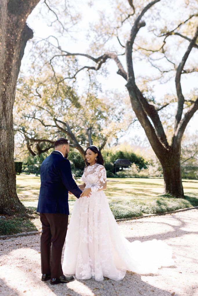 New Orleans wedding film photographer portraits Longue Vue 