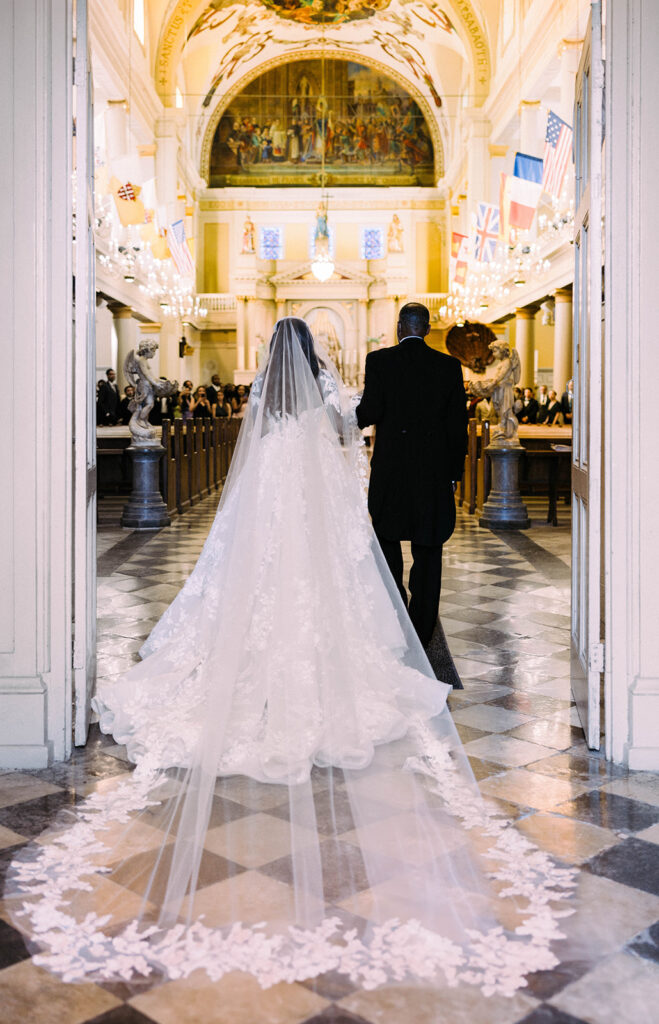 New Orleans wedding film photographer Saint Louis Cathedral