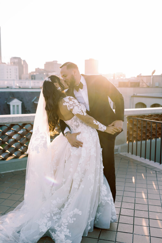 New Orleans wedding film photographer omni royal french quarter portraits