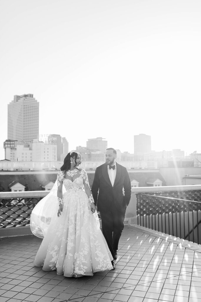 New Orleans wedding film photographer omni royal french quarter portraits