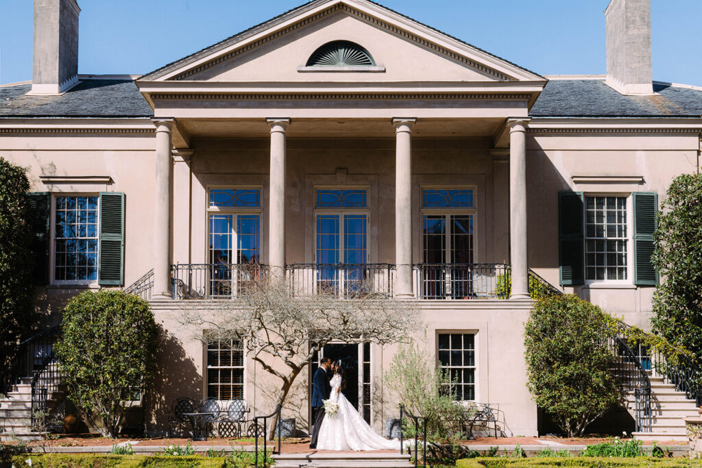 New Orleans wedding film photographer portraits Longue Vue 