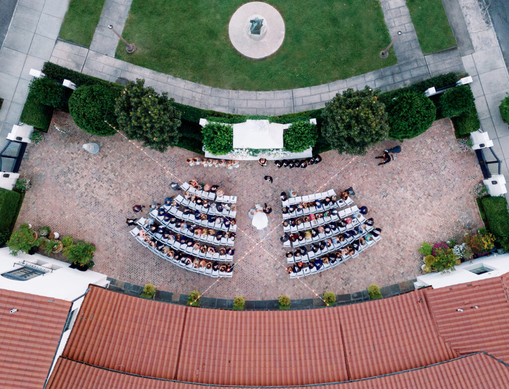 Il Mercato wedding new orleans drone photography French Quarter