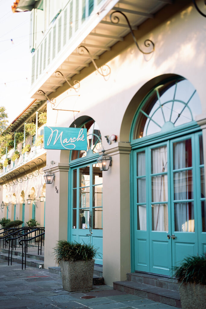 Marche wedding rehearsal dinner New Orleans French Quarter Wedding photography