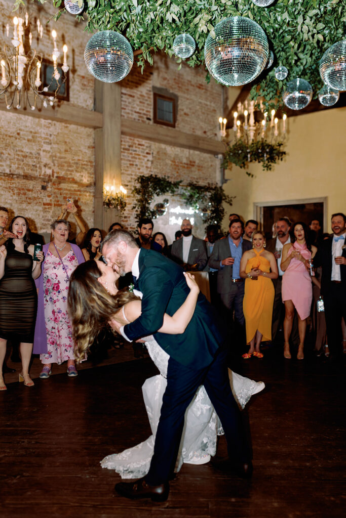 New Orleans photographer wedding reception first dance